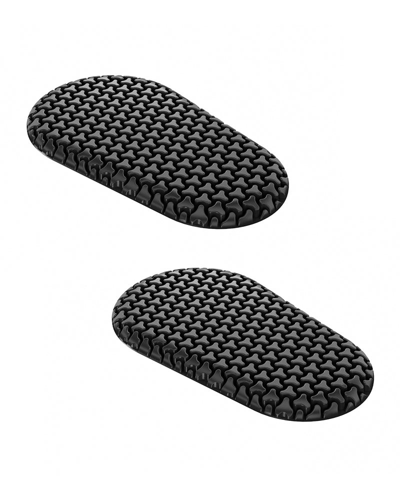 Set of two SC-1/HB2 CE Level 2 motorcycle armor pads for hips or shoulders, ultra-slim and flexible SAS-TEC TRIPLEFLEX protectors with tear-resistant backing