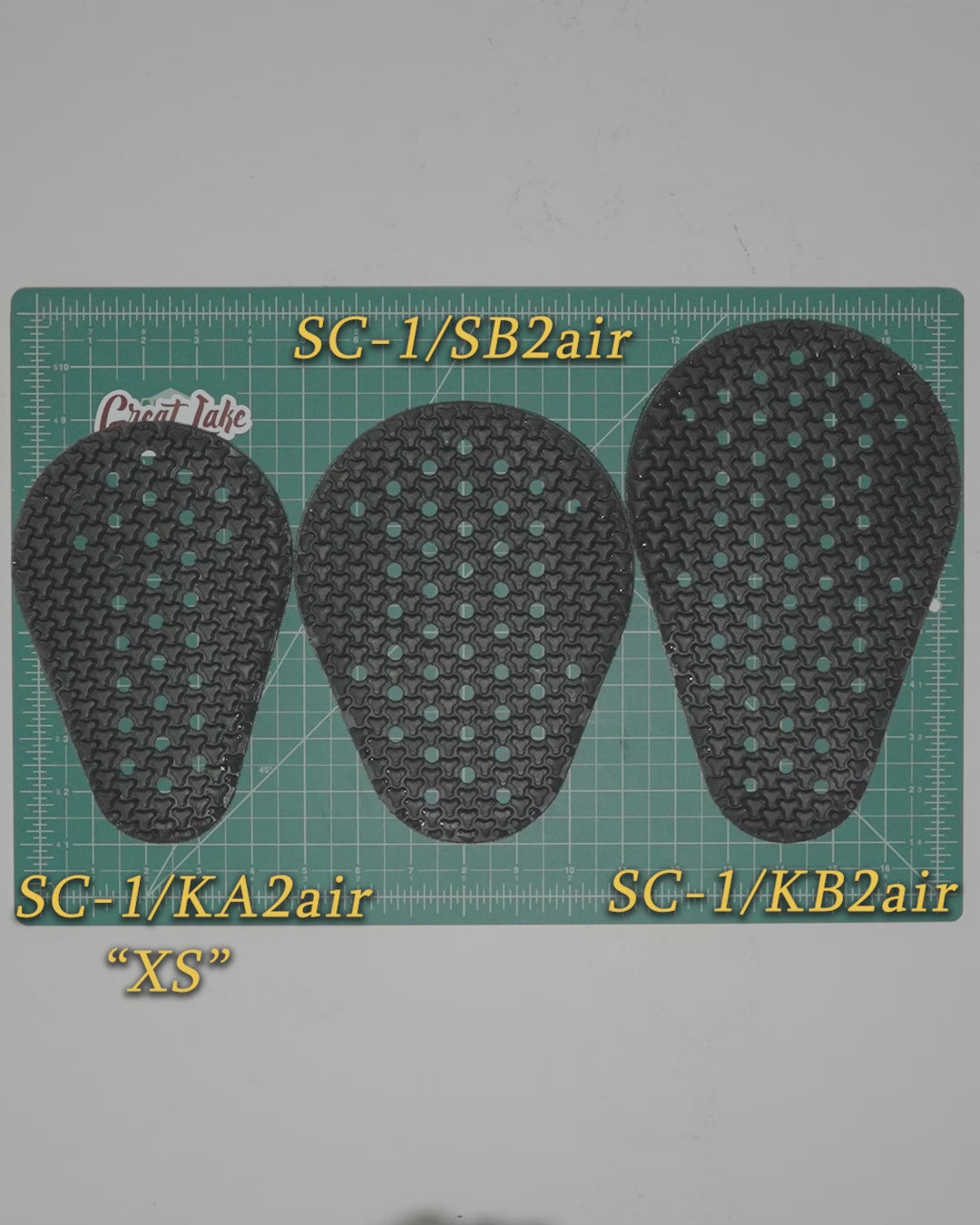 Comparison between SAS-TEC Phantom joint protector sizes
