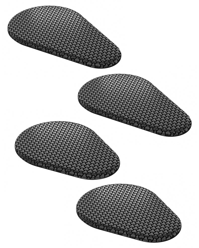 Set of four CE Level 2 joint protectors (2 SC-1/KB2, 2 SC-1/SB2) designed for motorcycle gear with SAS-TEC TRIPLEFLEX technology, offering lightweight, flexible impact protection with TPU-coated, tear-resistant fabric.
