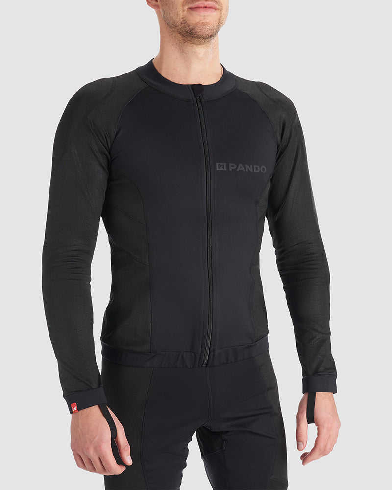 Pando Moto Shell UH 03 — dual-rated base layer with CE Level 1 inserts and CE AA garment rating
