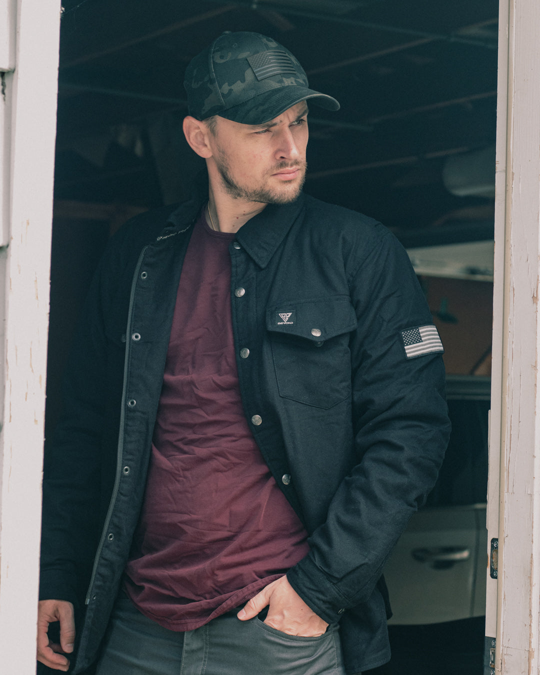 Protective Black Flannel Shirt